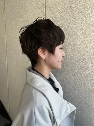ショート パーマ 🌈デザインヘア職人 Kaede🌈のヘアスタイル