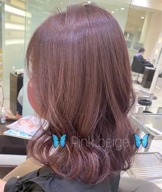 セミロング カラー ヘアアレンジ 銀座メンズ専門🖤 小島奈々のヘアスタイル