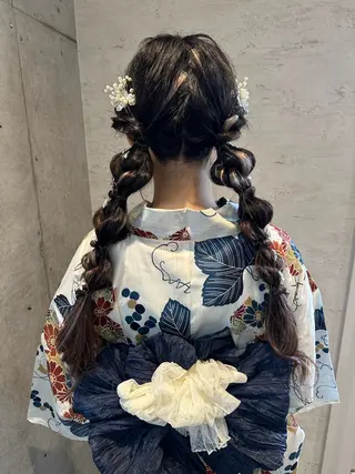 ロング ヘアアレンジ 女性に人気♪ はやしほのかのヘアスタイル