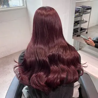 ロング 北村由衣 カラーモデルのヘアスタイル
