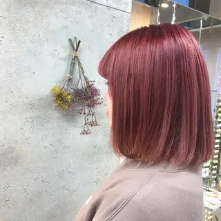 ミディアム カラー wakana 【ブリーチカラー】のヘアスタイル