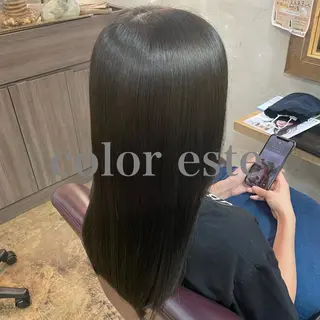 セミロング カラー 💎耳ツボジュエリー 髪質改善🌙土屋桃佳のヘアスタイル