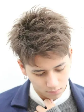 ショート カラー メンズ 名古屋メンズパーマ /松井生のヘアスタイル