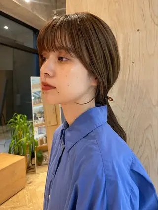 セミロング 似合わせ/ベージュ /レイヤー/りほ🤍のヘアスタイル