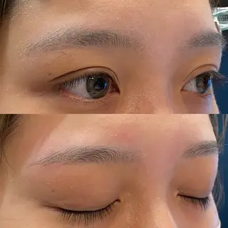 アイブロウ 艶暖色カラー🍒 縮毛矯正ほののヘアスタイル