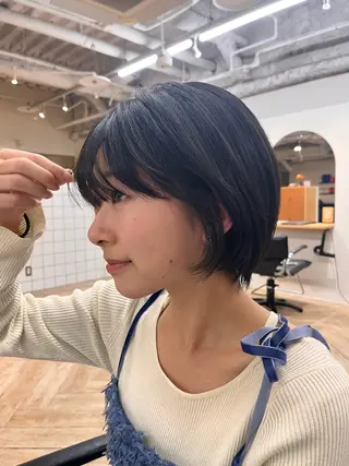 ショート パーマ/縮毛矯正 /韓国風/佐藤里咲のヘアスタイル