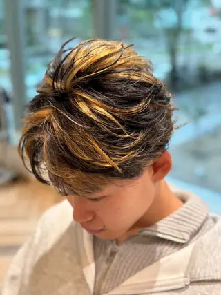 ショート メンズ メンズ特化/ センターパート/八谷のヘアスタイル