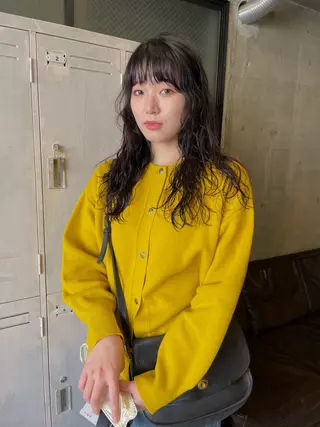 ロング パーマ パーマ/レイヤー 岩山丈一郎のヘアスタイル