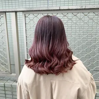 カラー beautism clock所属・韓国風🇰🇷うる艶 レイヤー/海青🫧のヘアスタイル