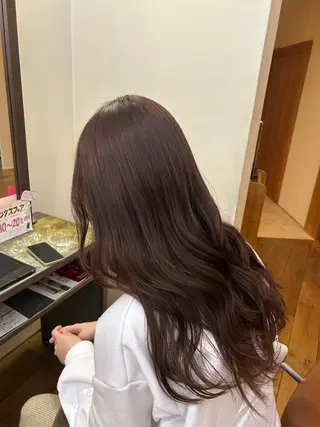 ロング カラー 坂崎 千帆のヘアスタイル