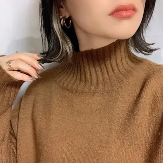 セミロング ♥️ボブ/ブリーチ なしカラー/mahoのヘアスタイル