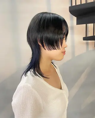 ミディアム 柏 ウルフ/レイヤー 田中佐和🐺のヘアスタイル