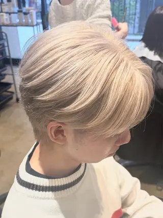 パーマ メンズ みわ/博多 ブリーチ/メンズヘアのヘアスタイル