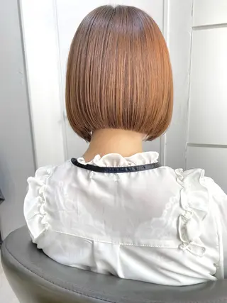 ショート カラー ボブ/レイヤー /植原健太のヘアスタイル