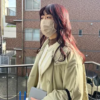 ロング カラー 暖色/パーマ 🌼クニトウメイのヘアスタイル