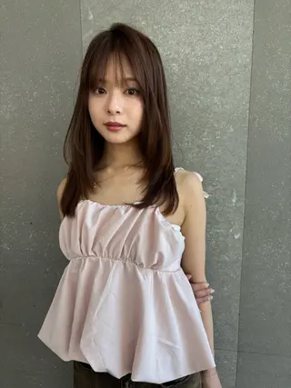 ミディアム カラー 【美髪矯正】 吉村　清志のヘアスタイル