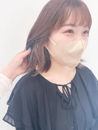 セミロング カラー ✨カラー支持No.1 🧸ワキ カナコ🧸のヘアスタイル