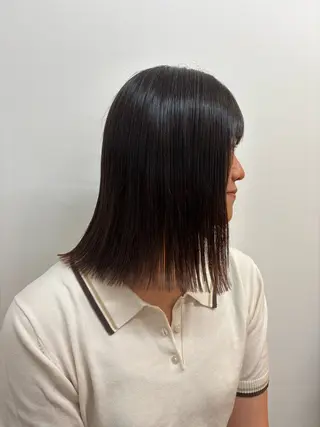ミディアム みぞぐち じゅりのヘアスタイル