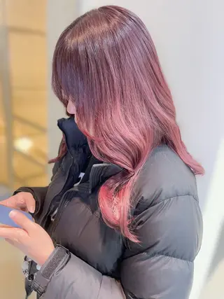 セミロング wil西宮レイヤー 西村徹のヘアスタイル