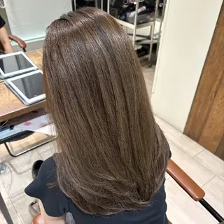 ミディアム Nanako。/韓国 ヘア/顔周りカットのヘアスタイル