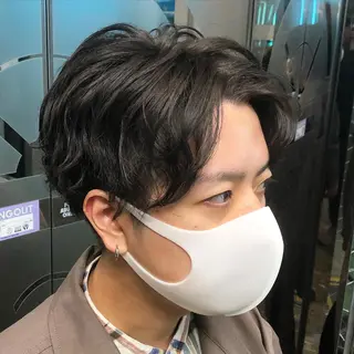 パーマ メンズ Le'a所属・渋谷/フェード/ 國分 翔のヘアスタイル