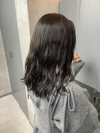 ミディアム パーマ レイヤー×顔周 り×髪質改善/MIUのヘアスタイル