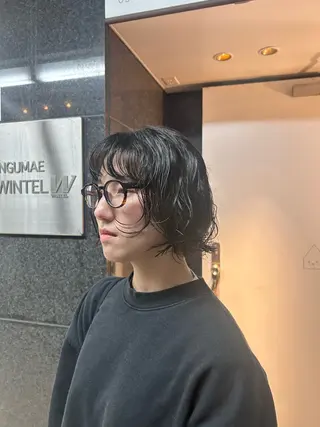 ミディアム パーマ 🌿ボブ パーマ高橋啓太🌿のヘアスタイル