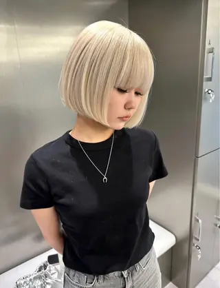 ショート カラー ブリーチ矯正/ ブリーチ特化mikaのヘアスタイル