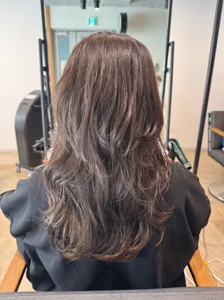 ミディアム カラー レイヤー/髪質改善 渡邉【日吉美容室】のヘアスタイル