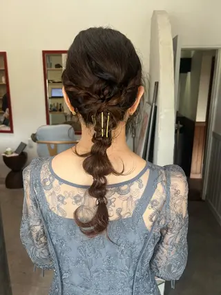 ロング ヘアアレンジ 金沢市/美容師/ 岡島由希美のマツエク・マツパデザイン