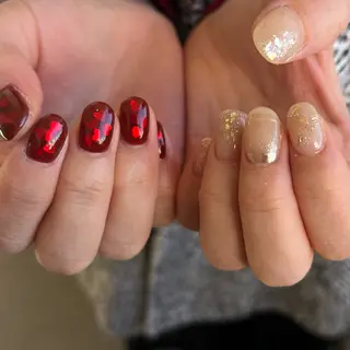 ネイル Ray. ちゅるん系ニュアンスのネイルデザイン