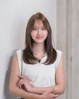 セミロング カラー blanc /表参道 🫧小森波琉🫧のヘアスタイル