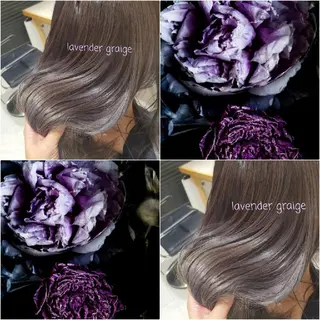 ミディアム カラー ヘアアレンジ オリーブ透明感カラー 表参道/MIKUのヘアスタイル