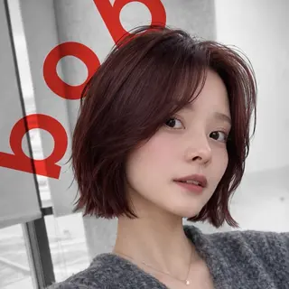 ショート 最高峰ボブ/ 切りっぱなし/田野のヘアスタイル