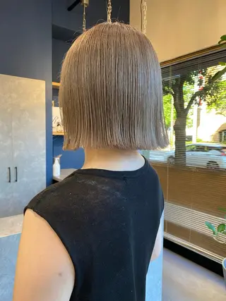 ショート カラー ハイトーン/ボブ/ レイヤー💫カイセイのヘアスタイル