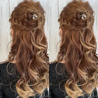 ロング ヘアアレンジ ヘアサロンオスカー 岸和田蛸地蔵店のヘアスタイル