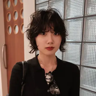 ショート パーマ 東山 涼嘉のヘアスタイル