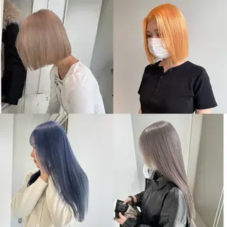 ロング カラー 店長　MANAMI ／ブリーチ／骨格ボブのヘアスタイル
