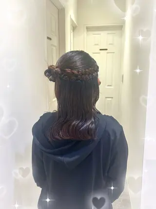ヘアアレンジ 🎀透明感カラー🎀 ヘアメ／mikotoのヘアスタイル