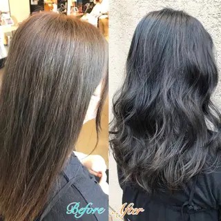 カラー Ms.CHARM所属・透明感カラー🌿 グレージュ🐺陽介のヘアスタイル