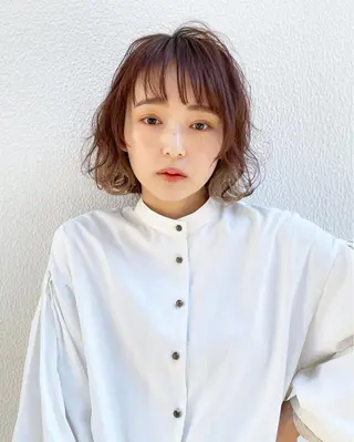 ミディアム カラー ヘアアレンジ CiNEMA daikanyama所属・透明感カラー🫧 今泉健太のヘアスタイル