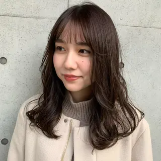 ロング カラー hub hair レイヤー/透明感のヘアスタイル