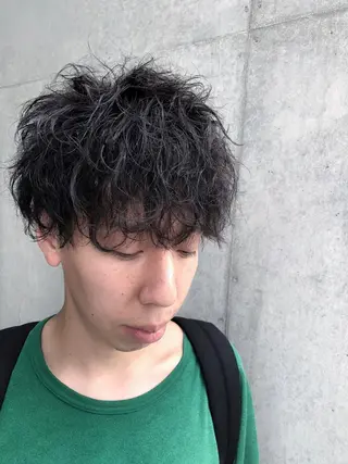 パーマ メンズ 森本裕/オーナー/ スパイラルパーマのヘアスタイル