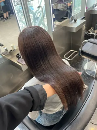 ロング カラー ヘアアレンジ ハイトーン/透明感 髪質改善/rinaのヘアスタイル