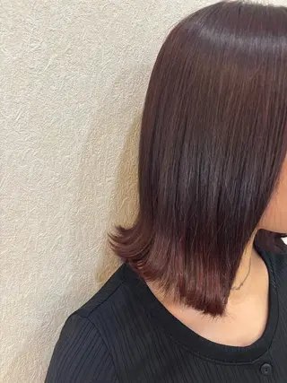 ミディアム カラー 田邊 汐音のヘアスタイル