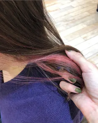 セミロング カラー 渋谷/韓国風 西原直樹のヘアスタイル