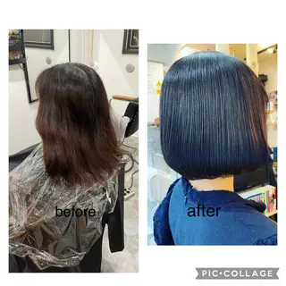 ショート カラー SUN GLOW  サングロウ所属・水素トリートメント／ 髪質改善/ナカノメのヘアスタイル