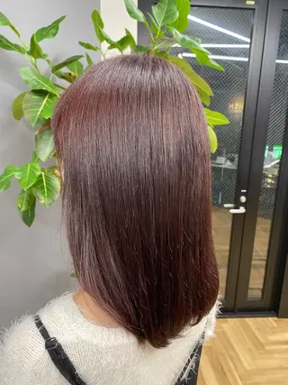 ミディアム カラー 🫧ふじたまゆ🫧 レイヤーカット✂︎のヘアスタイル