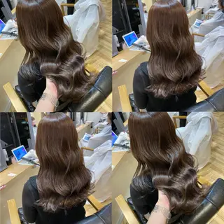 ロング カラー 艶カラー/韓国顔周り 🎀mamiのヘアスタイル