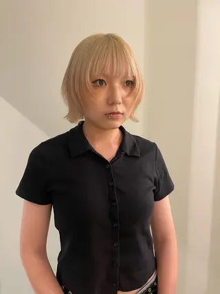 ショート カラー 渋谷 留菜のヘアスタイル